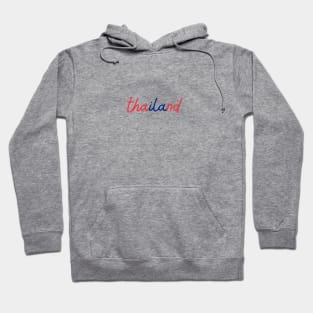 thailand - Thai red and blue - Flag color Hoodie